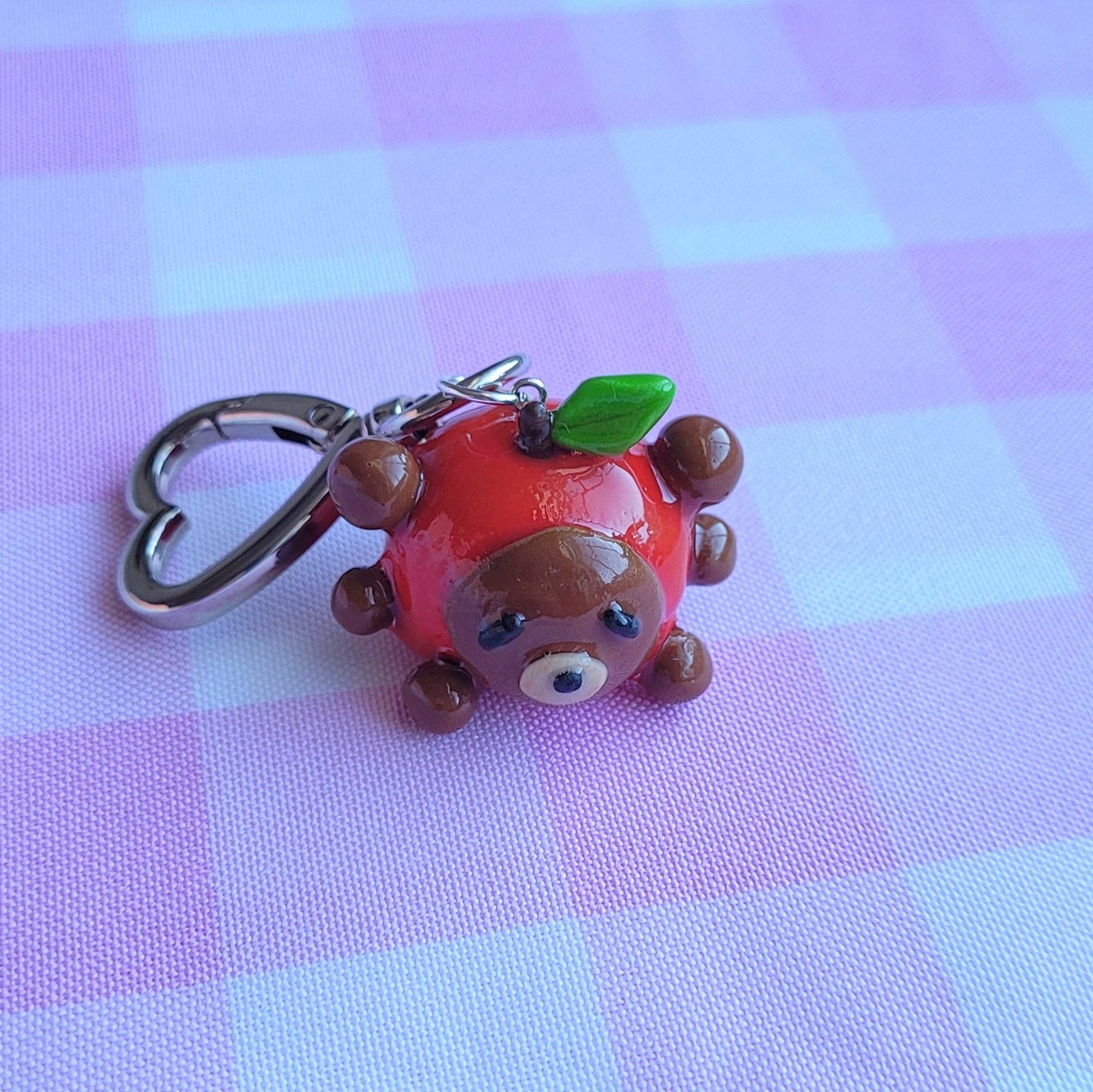 apple bear keychain