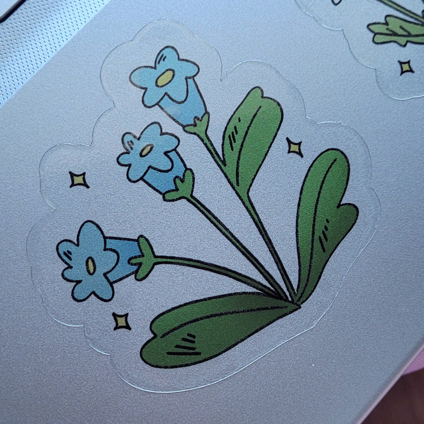 blue trumpet vine sticker