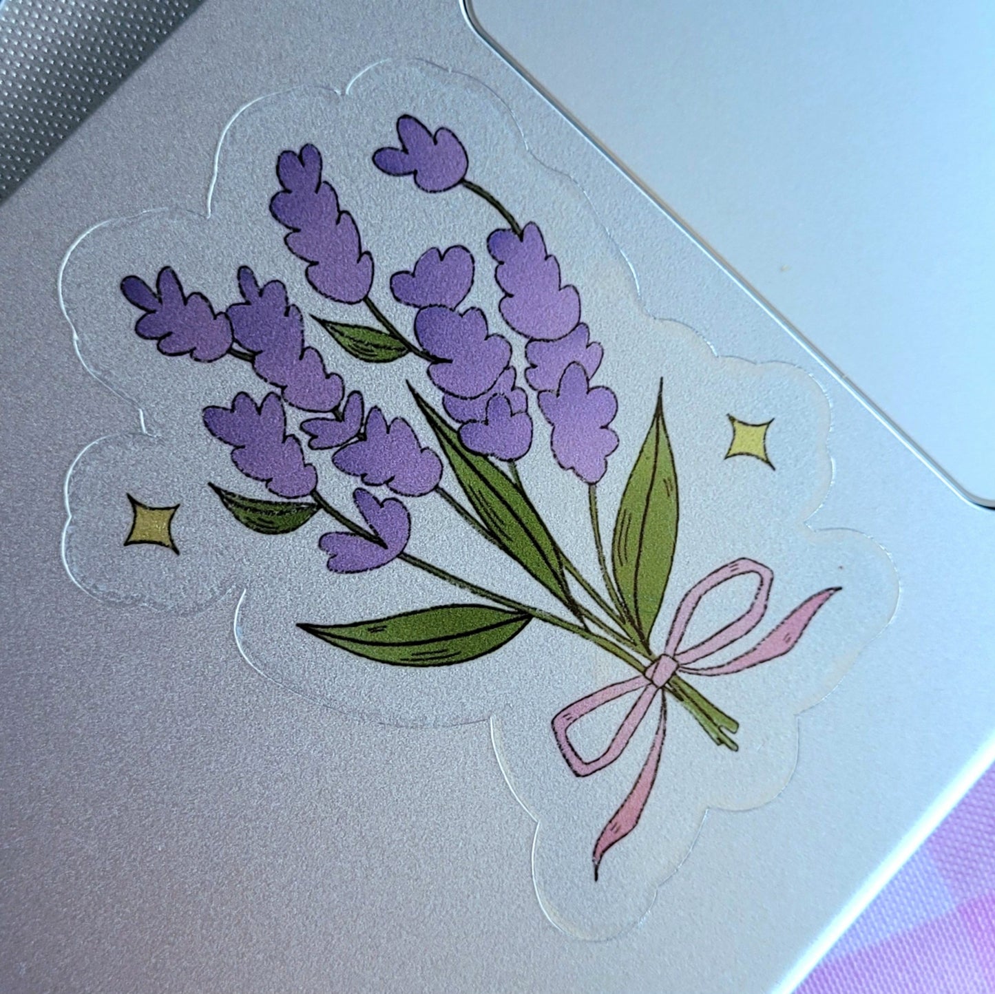 lavender bouquet sticker