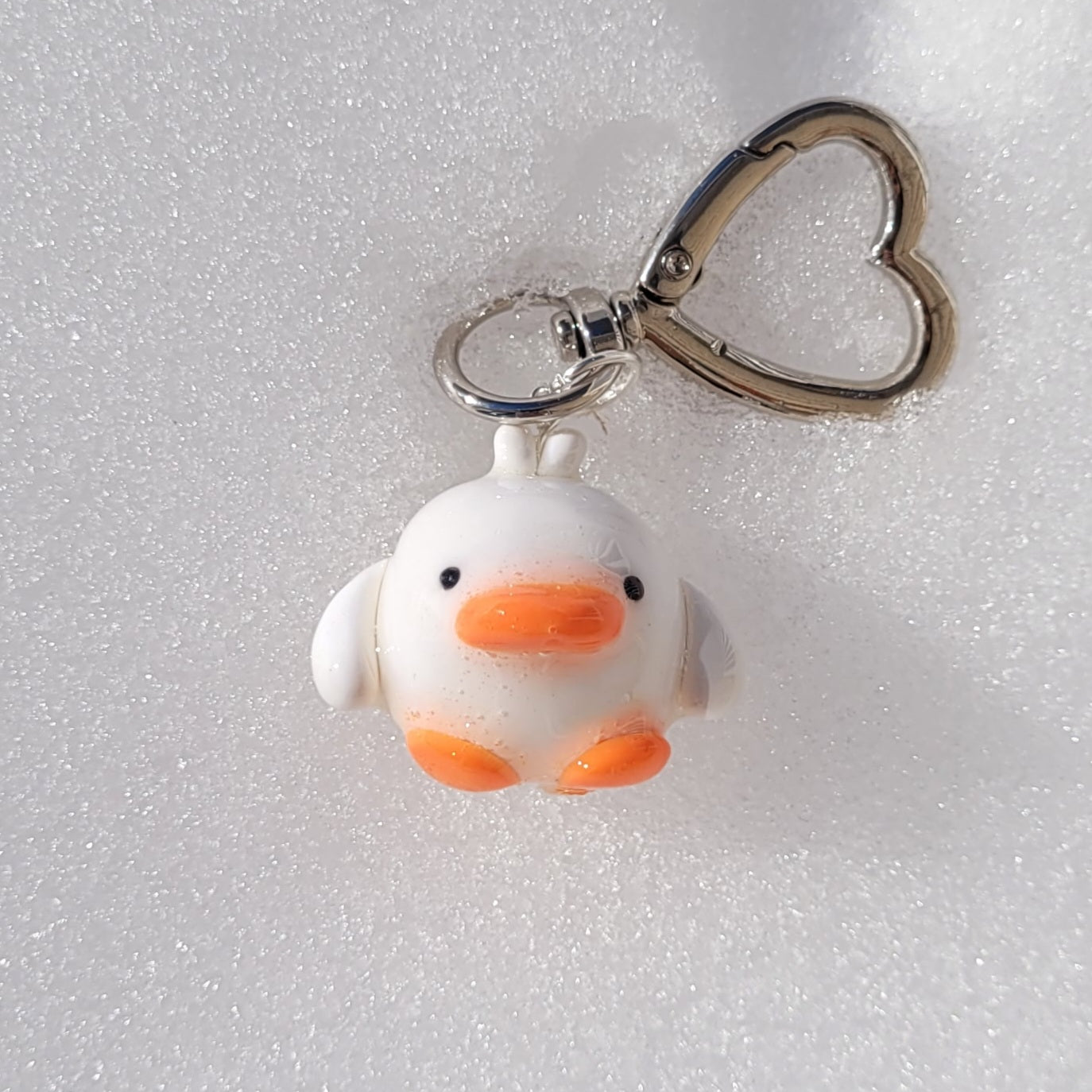 white duck keychain