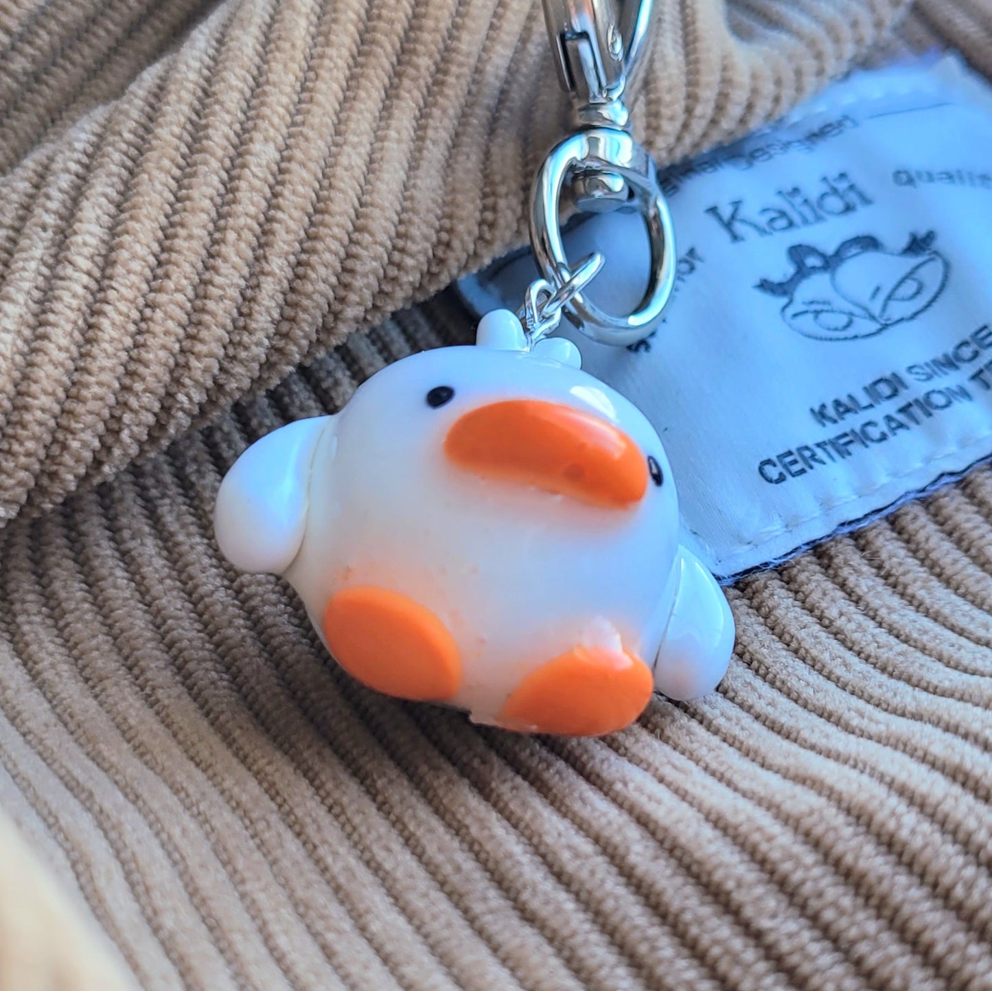 white duck keychain