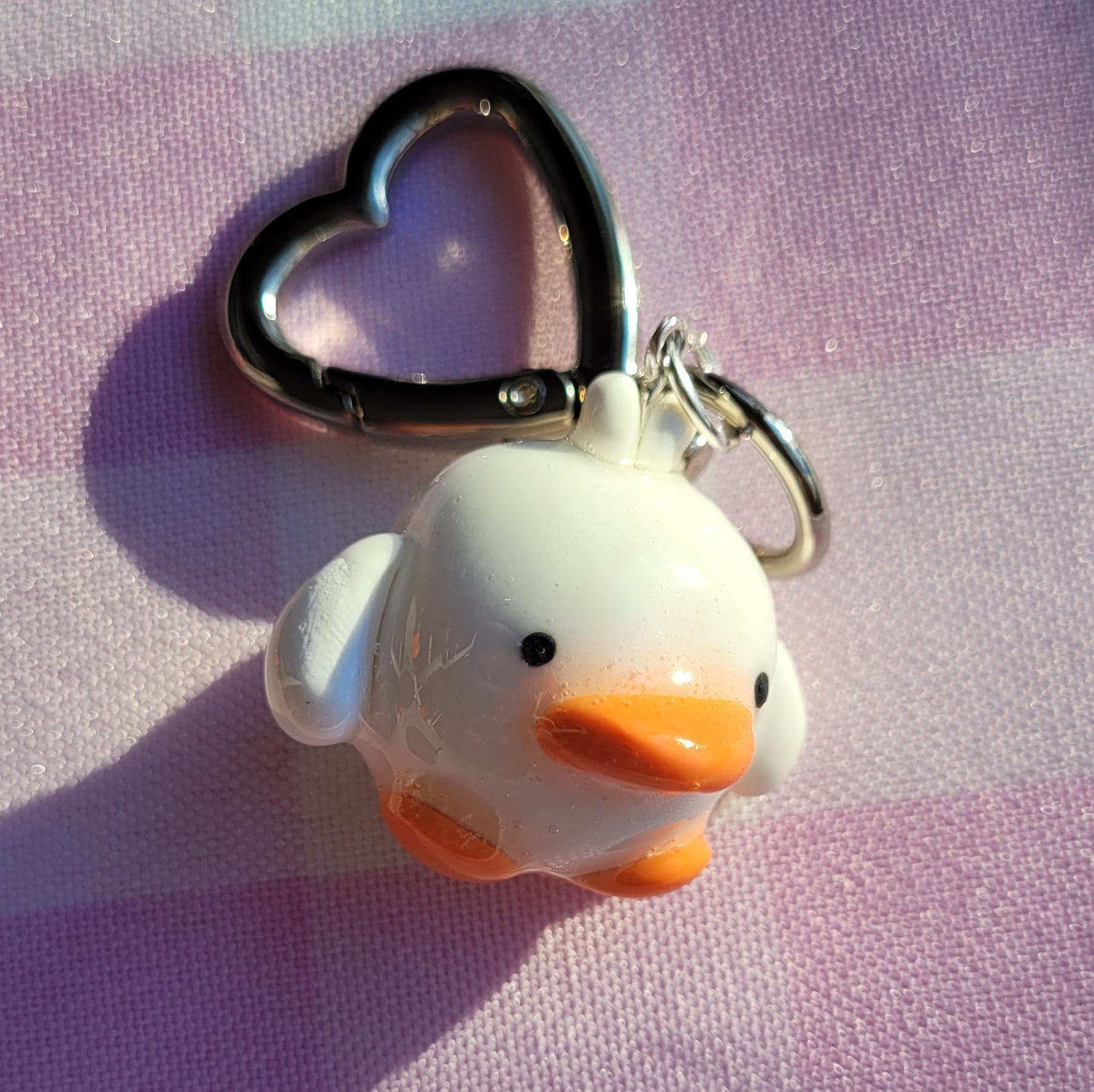 white duck keychain