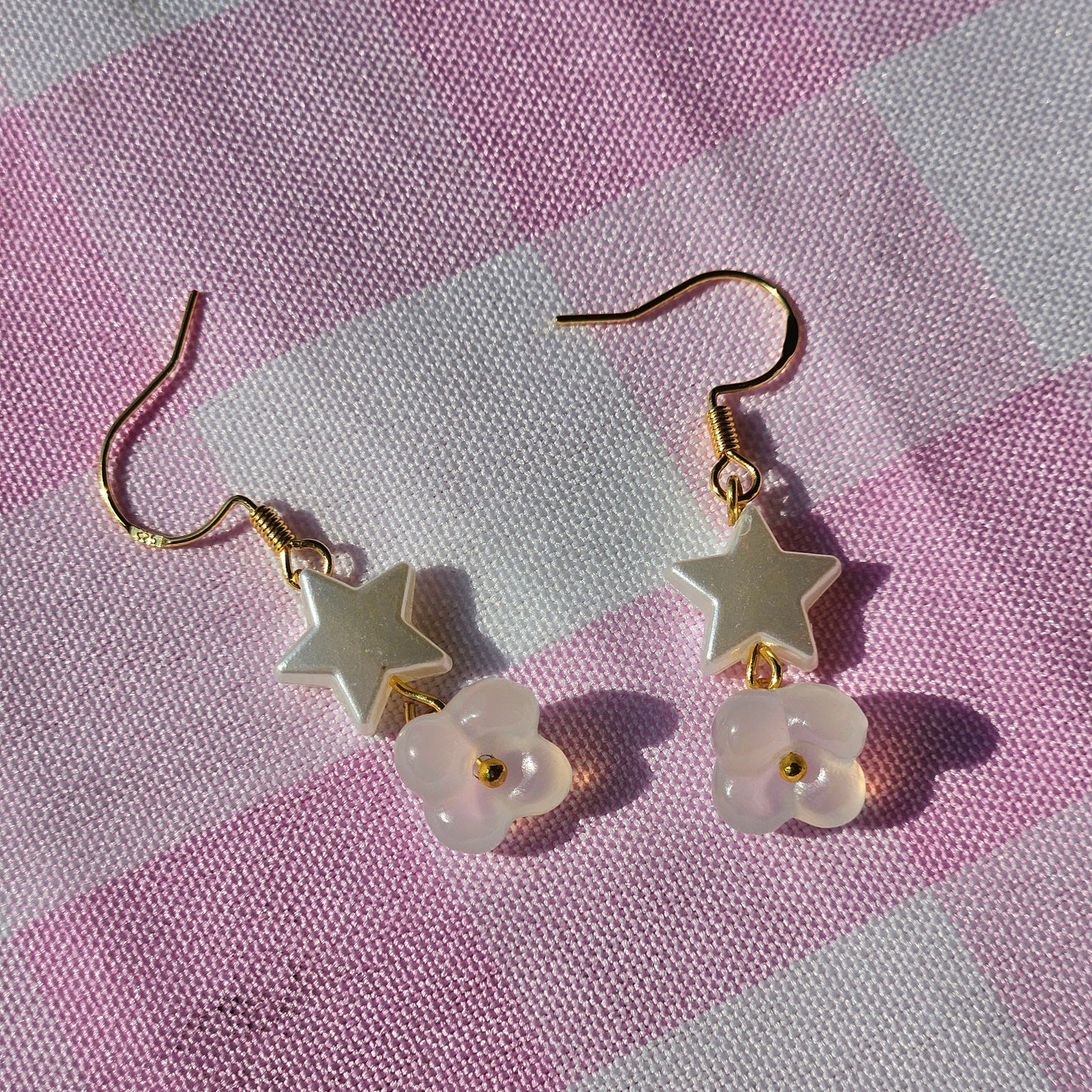 agate star cloud earrings