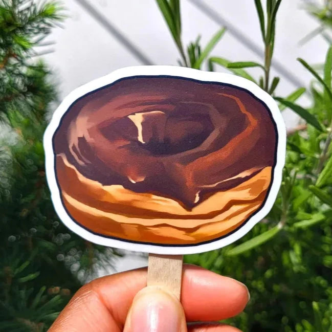 chocolate donut sticker