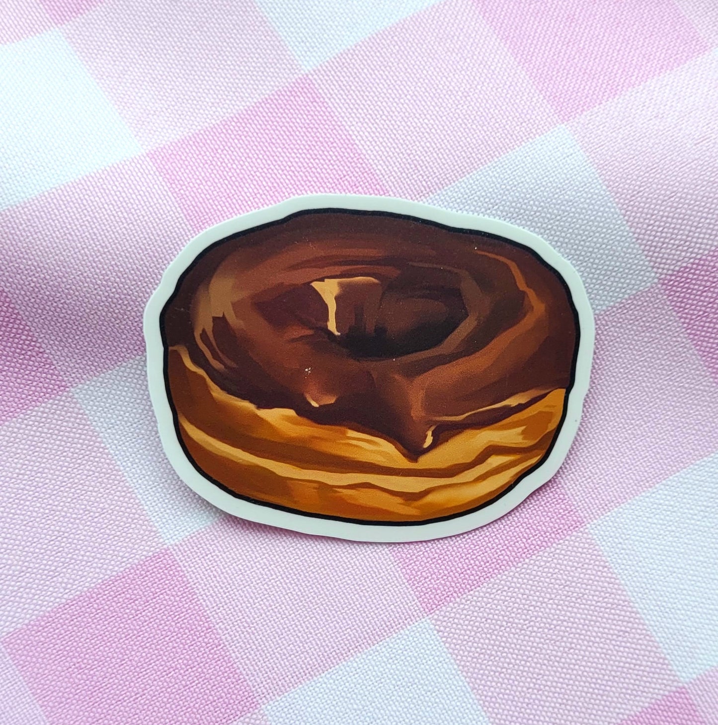 chocolate donut sticker