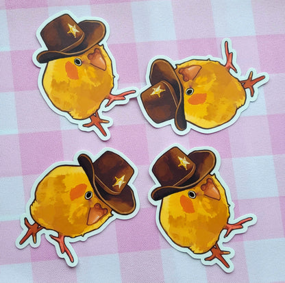 sheriff chickadee sticker