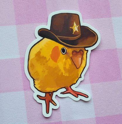 sheriff chickadee sticker