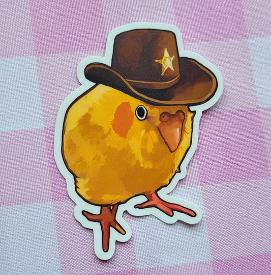 sheriff chickadee sticker