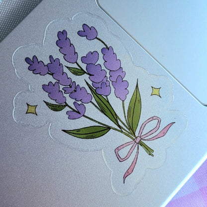 lavender bouquet sticker