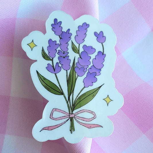 lavender bouquet sticker
