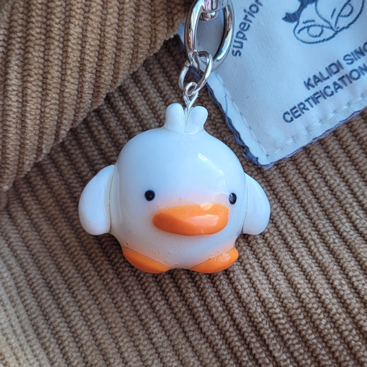 white duck keychain