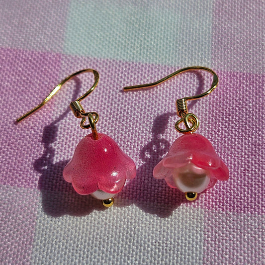 rosewater lily earrings