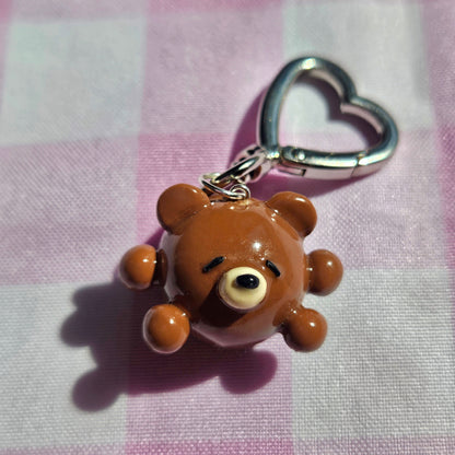 brown bear keychain
