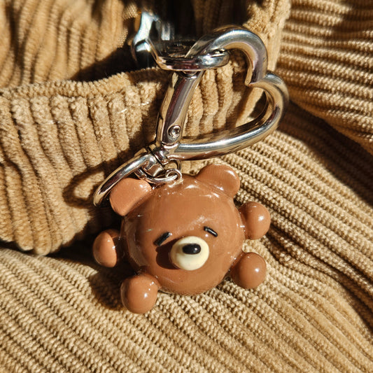 brown bear keychain